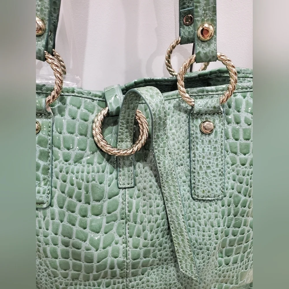 Ivanka Trump Croc Simulated Leather Tote - Picture 3 of 14